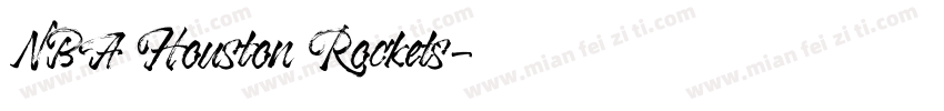 NBA Houston Rockets字体转换